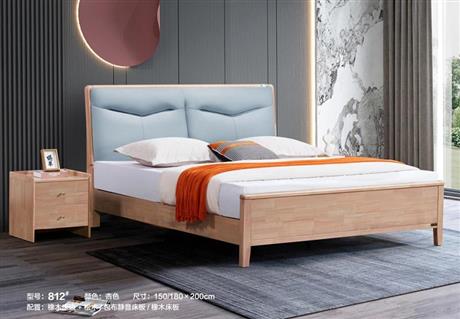 812#真皮大床